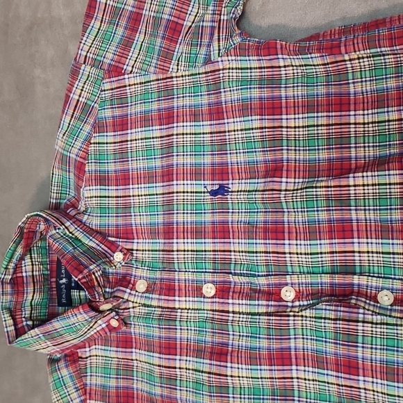 Ralph Lauren Boys button-down short sleeve size small 8/10 - Picture 5 of 13